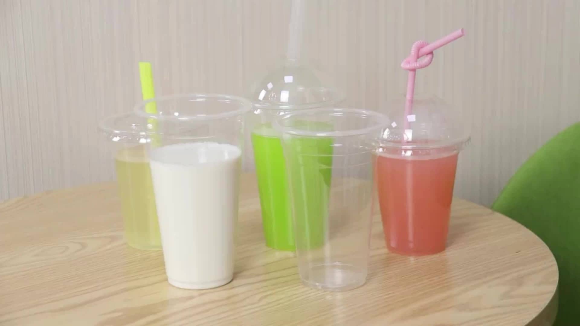 تصویر 1 از لیوان یکبار مصرف پلاستیکی شفاف و کریستالی مخصوص سرو نوشیدنی های سرد